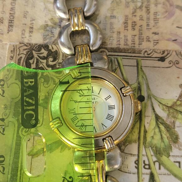 Vintage Anne Klein II Two-Tone Roman Numeral Ladies Watch Japan Quartz - Picture 5 of 10